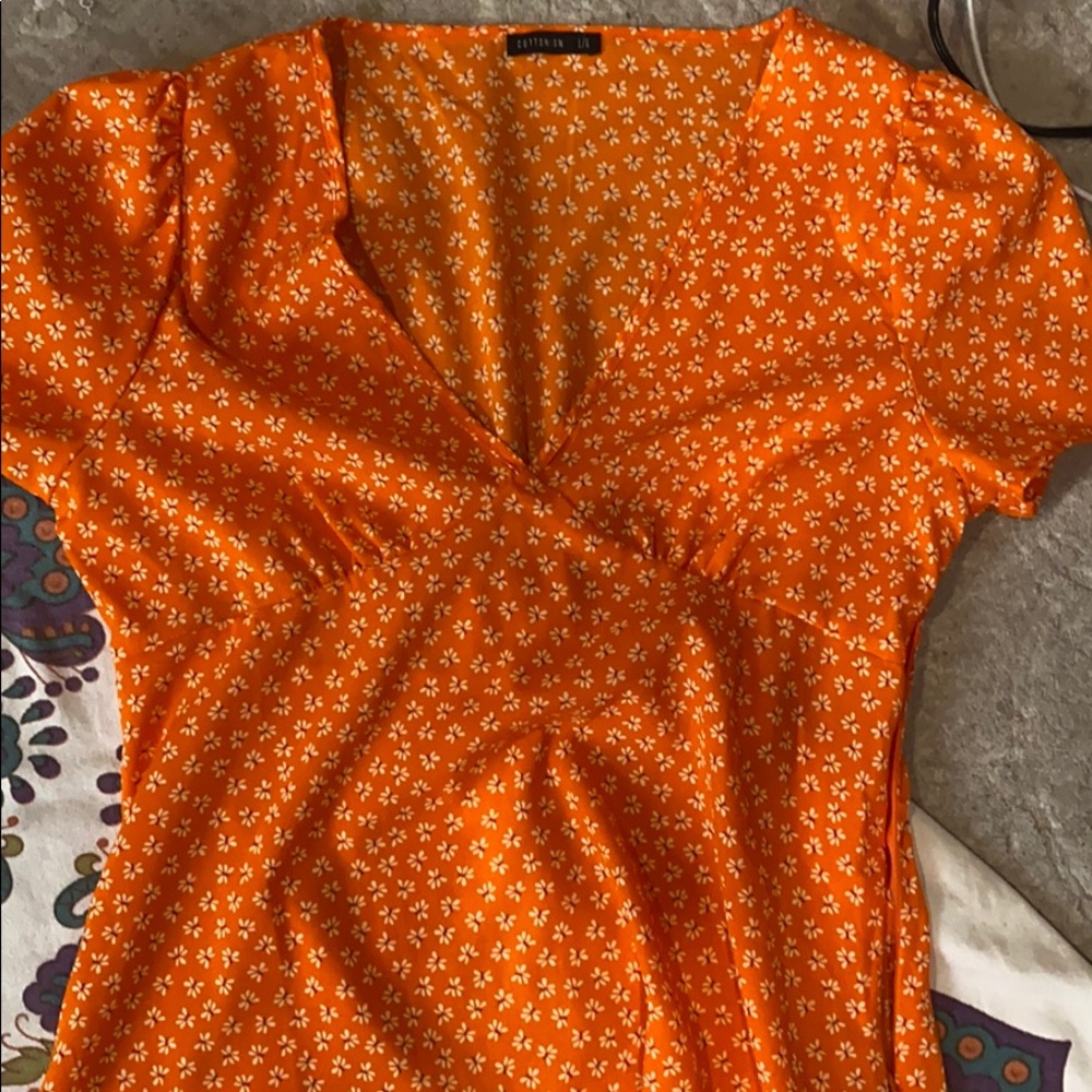 ORANGE SUMMER DRESS